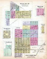 Walnut, Beulah, Lichfield, Pittsburg, Coalvale, Kansas State Atlas 1887